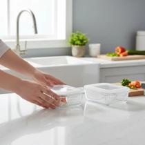 Pote Hermético 370ml para Alimentos Resistente, Prático e Versátil Pote Hermético 370ml para Alimentos Resistente, Prático e Versátil
