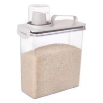 Pote Hermético 3L Com Dosador Organizador Multiuso Dispenser para Cereais, Grãos e Armazenamento de Alimentos Pote Hermético 3L Com Dosador Organizador Multiuso Dispenser para Cereais, Grãos e Armazenamento de Alimentos