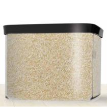 Pote Hermético 4000ml para Arroz Mantimentos Transparente Organizador de Dispensa