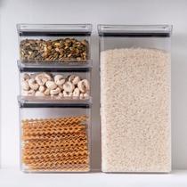 Pote Hermético 580ml Organiza Comida Cozinha Acrilico Empilh