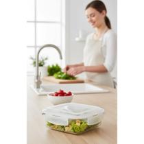 Pote Hermético 640ml Branco: Marmita Fresca e Segura