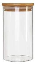 Pote Hermético 800ml Tampa Bambu Mantimentos Cozinha Grande - Quality House Pote Hermético 800ml Tampa Bambu Mantimentos Cozinha Grande - Quality House