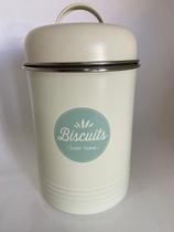 Pote Hermético Aco Galvan Biscuits Com Tampa Branco 2150ml 23,4X13,8cm