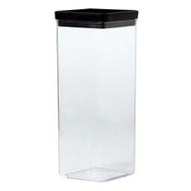 Pote Hermético Acrílico Quadrado Lumini Empilhável 2200ml C/ Tampa P/ Mantimentos Pote Hermético Acrílico Quadrado Lumini Empilhável 2200ml C/ Tampa P/ Mantimentos
