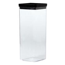 Pote Hermético Acrílico Quadrado Lumini Empilhável 2200ml C/ Tampa P/ Mantimentos Pote Hermético Acrílico Quadrado Lumini Empilhável 2200ml C/ Tampa P/ Mantimentos
