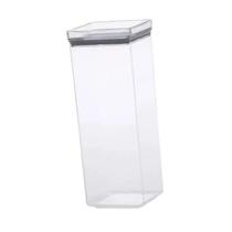 Pote Hermético Acrílico Quadrado Lumini Empilhável 2200ml