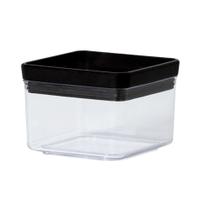 Pote Hermético Acrílico Quadrado Lumini Empilhável C/ Tampa P/ Mantimentos 480ml