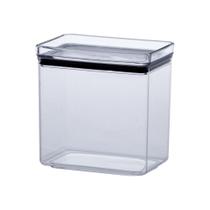 Pote Hermético Acrílico Retangular Lumini Empilhável 1300ml