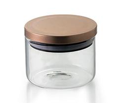 Pote Hermético Borossilicato Tampa Bronze 370ml - Mimo Style