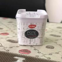 Pote Hermético C/ Tampa Trava Fácil Acrílico 750ml Quadrado