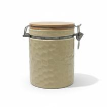 Pote Hermético Cerâmica Stoneware Bambu 970Ml Craft