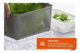 Pote Hermético Com Cesto Escorredor E Válvula De Ar 4225Ml Pote Hermético Com Cesto Escorredor E Válvula De Ar 4225Ml