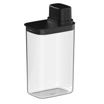 Pote hermetico com medidor 2,3l drop preto Pote hermetico com medidor 2,3l drop preto