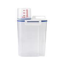 Pote Hermético Com Medidor 2,5L Arroz Grãos Ração Dispenser