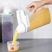 Pote Hermético Com Medidor Organizador De Alimentos Mantimentos Arroz 2L