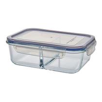 Pote hermético com tampa retangular duplo 1.5L
