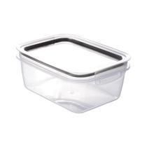 Pote Hermético com Trava 1,3 Litro Plasútil Borracha Cozinha Armazenamento Modular Prático Marmita