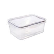 Pote Hermético com Travas 2,6L Plasútil Transparente Cozinha Empilhável Casa Resistente Prático Pote Hermético com Travas 2,6L Plasútil Transparente Cozinha Empilhável Casa Resistente Prático