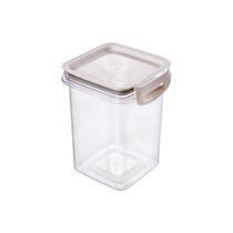 Pote Hermético com Travas 830ml Plasútil Borracha Branco Modular Geladeira Organização Academia