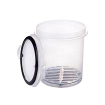 Pote Hermético com Travas e Escorredor 1,2L Mantimentos Empilhável Durável Prático Cozinha Moderno Pote Hermético com Travas e Escorredor 1,2L Mantimentos Empilhável Durável Prático Cozinha Moderno