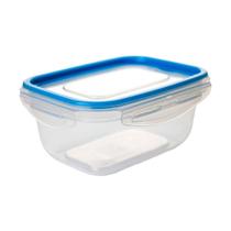 Pote Hermético com Travas Retangular Plástico 500ml - Tritec Pote Hermético com Travas Retangular Plástico 500ml - Tritec