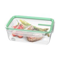 Pote Hermético com Travas Sanremo 1,24L Micro-ondas Freezer Vedação Acrílico BPA Free Plástico