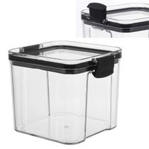 Pote Hermetico Conserva Veda Trava 700ml Acrilico Transparente Mantimento Tempero Alimento Cozinha Resistente Multiuso Empilhavel Organizador Pote Hermetico Conserva Veda Trava 700ml Acrilico Transparente Mantimento Tempero Alimento Cozinha Resistente Multiuso Empilhavel Organizador