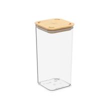 Pote Hermético Coza Modo Bambu 1,2 Litros Cristal Brinox - 40642/3009