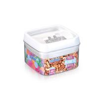 Pote Hermético de Acrílico Quadrado Mini 400 ML - Injetplastec