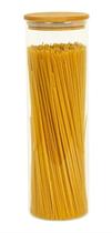 Pote Hermético de Bambu e Vidro