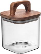Pote Hermético de Borossilicato com Tampa em Acácia 700 ml - Wolff