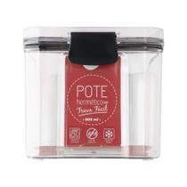 Pote Hermético de Plástico Pet para Armazenamento de Alimentos - 600mL - Clink