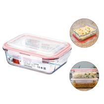 Pote Hermético de Vidro 1040ml Tampa Silicone Resistente