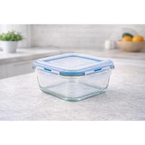 Pote Hermético de Vidro 320ml Quadrado para Alimentos Pote Hermético de Vidro 320ml Quadrado para Alimentos