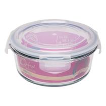 Pote Hermético De Vidro 950ml Redondo Sem BPA Com Tampa Alta Vedação Para Guardar Alimentos Marmita Vianda Almoço