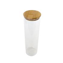 Pote Hermético de Vidro com Tampa Bambu 2000ml