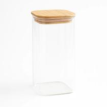 Pote Hermético de Vidro com Tampa de Bambu 950ml Pote Hermético de Vidro com Tampa de Bambu 950ml