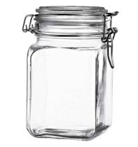 Pote Hermético de Vidro Com Tampa e Trava Multiuso Pasabahçe Pote Hermético de Vidro Com Tampa e Trava Multiuso Pasabahçe