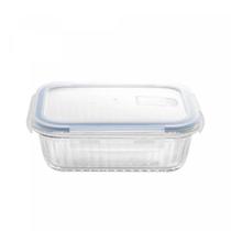 Pote Hermético de Vidro com Tampa Plástica Lines 640ml Wolff