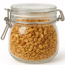 Pote Hermético de Vidro com Trava de Metal 500ml