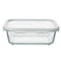 Pote Hermético de Vidro com Travas Retangular 1040ml - Vista Home Pote Hermético de Vidro com Travas Retangular 1040ml - Vista Home