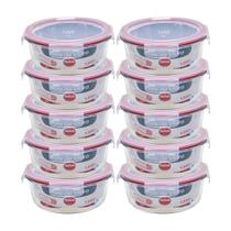 Pote Hermético De Vidro Kit C/ 10 Potes De 1300ml - C/ Trava Dolce Home
