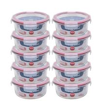 Pote Hermético De Vidro Kit C/ 10 Potes De 930ml - C/ Trava - Dolce Home Pote Hermético De Vidro Kit C/ 10 Potes De 930ml - C/ Trava - Dolce Home