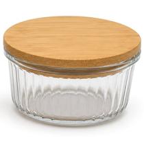 Pote Hermético de Vidro Redondo com Tampa de Bambu Ref. JC-K10 Tamanhos:JC-K11C 17 x 6,5cm Pote Hermético de Vidro Redondo com Tampa de Bambu Ref. JC-K10 Tamanhos:JC-K11C 17 x 6,5cm