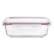 Pote Hermetico Dynasty Retangular Em Vidro Com Tampa 1520ml 27130