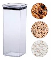 Pote hermético em acrílico com tampa 2.2 ml Organizar Cozinha Alimentos Organização