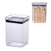 Pote Hermético Empilhável Quadrado 1 Litro Lumini Paramount