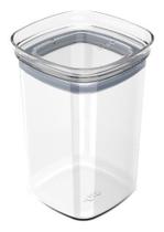 Pote Hermético Empilhável Quadrado Dispensa Alimentos 1l Pote Hermético Empilhável Quadrado Dispensa Alimentos 1l