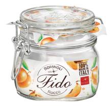 Pote Hermético Fido Bormioli Rocco 10x10x10cm Vidro Transparente 500ml para Cozinha Armazenamento e Alimentos Pote Hermético Fido Bormioli Rocco 10x10x10cm Vidro Transparente 500ml para Cozinha Armazenamento e Alimentos