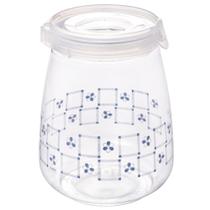 Pote hermético Flip decorado 1,9 litros azul Plasutil ref.13558 Pote hermético Flip decorado 1,9 litros azul Plasutil ref.13558